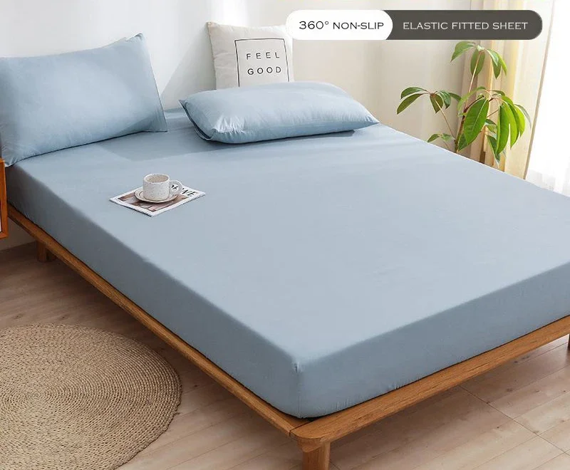 WASART Luxury double bed bed sheet elastic fitted sheet mattress protector cover couple 2 people bed linen 150 bedding king size