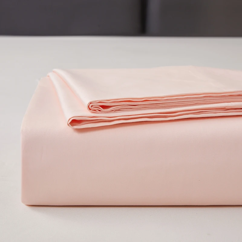 WASART Summer pure cotton flat bed sheet and pillowcase 150x190 bedroom couple bed linen sets luxury single double bed king size