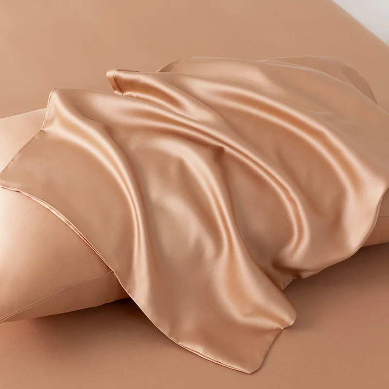 Natural Mulberry Silk Pillowcase Bedding Home Decoration Luxury Double Sides Pure Silk Pillow Case 23 Momme 100% Silk 2pcs Cover