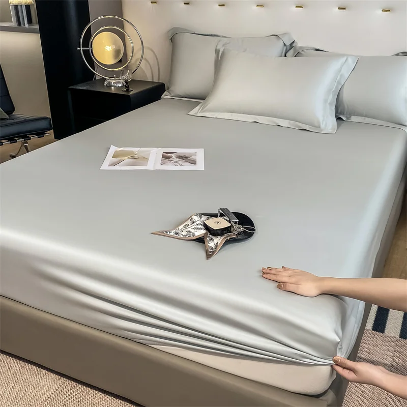 Luxury 100% Bamboo Bedding Set Silky Cooling Bed Sheet Set Twin Queen King Size Fitted Sheet Flat Sheet Pillowcase Hotel Quality