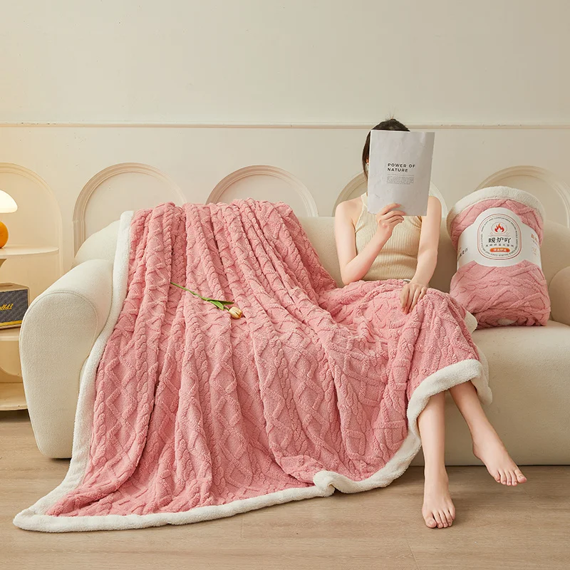 Sherpa Fleece Throw Blanket Queen King Size for Couch, Bed and Sofa, Thick and Warm Blanket, Soft Fuzzy Plush Blanket for Winter