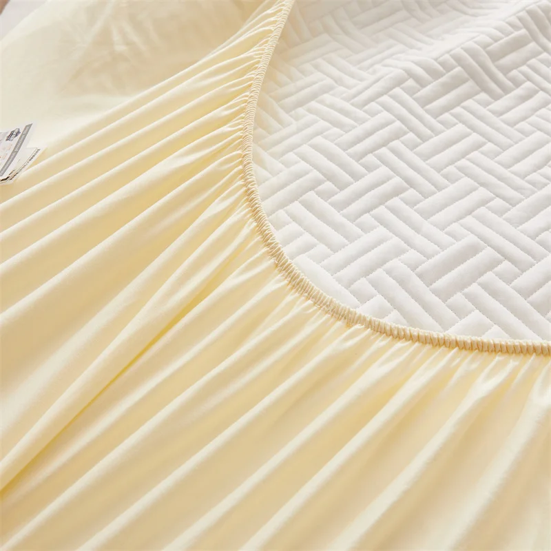 3pcs/set Quilted Mattress Cover Cotton Soft Anti-bacterial Breathable Bed Pad Mat Mattress Protector Toper Cover with Pillowcase