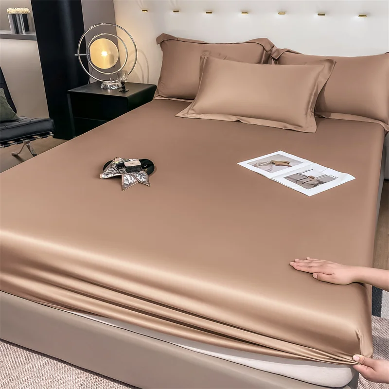 Luxury 100% Bamboo Bedding Set Silky Cooling Bed Sheet Set Twin Queen King Size Fitted Sheet Flat Sheet Pillowcase Hotel Quality