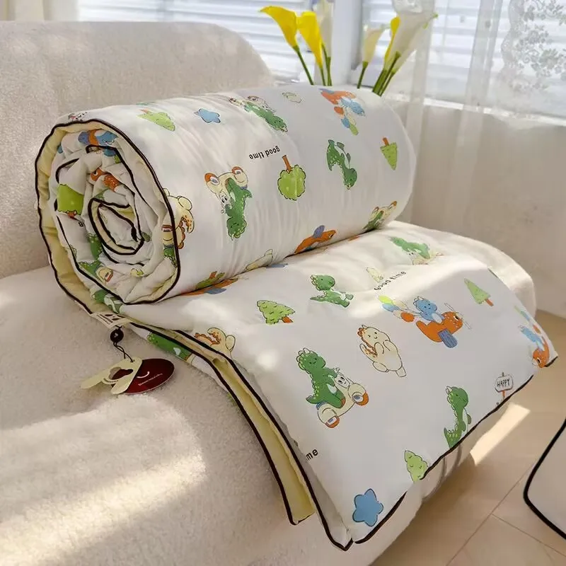 Summer Soy Fiber Thin Quilt Comforter Soft Air Conditioning Quilt/Duvet/Blanket Bed Duvets 150x200 200x230 Machine Washable