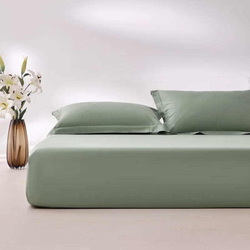 Premium Egyptian Cotton Fitted Sheet with Elastic Bands 800 Thread Count Mattress Covers for Single Double King Queen Bed Cover