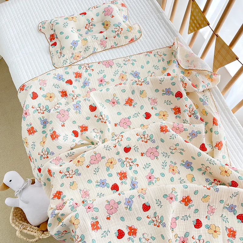 Battilo 100% Cotton Baby Blanket Soft Breathable Muslin Swaddle Blanket for Newborn Infant Plaid Receiving Blankets Toddler Gift