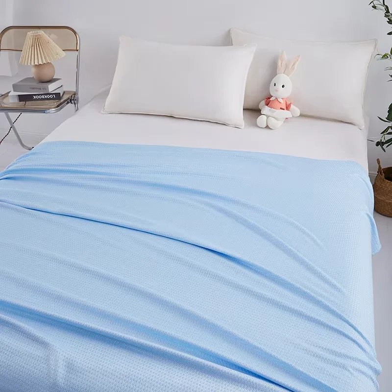 WASART 100% Bamboo fiber ice blanket summer cooling air condition thin quilt cold bedspread 150x200 luxury double bed king size