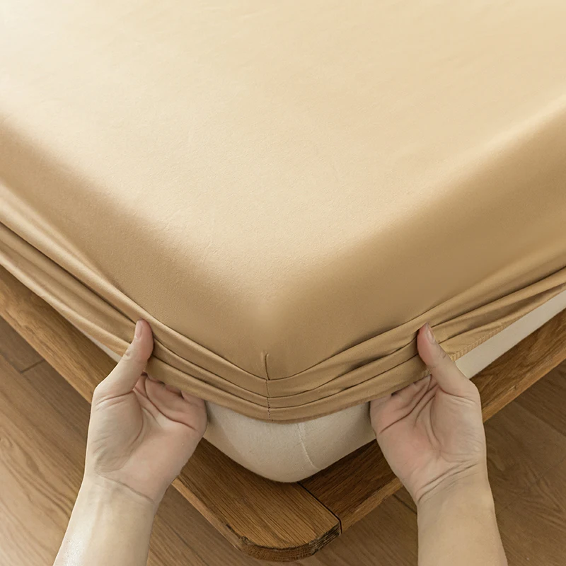 Waterproof Mattress Protector Breathable Smooth Mattress Cover Anti-mite Bed Cover Twin Queen King Size Bed Elastic Fitted Sheet