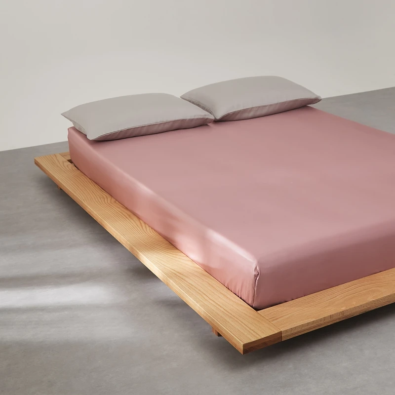 Pure Mulberry Silk Fitted Sheet Single Double King Queen Size Mattress Cover Luxurious High-End 100% Silk Bedding Sheets 160/200