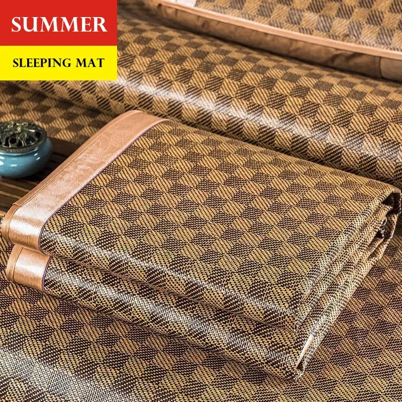 WASART Summer bamboo rattan mat adult children cool sleeping mat sheet 90/150/180cm portable foldable double bed protection pad