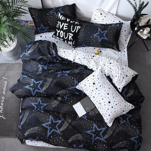 J5 Bedding Set Jpcs King Duvet Cover/ Quilt Cover/comforter Cover + 2 Pillowcase Bed Cover Size 150*200/180*220/200*200/220*240